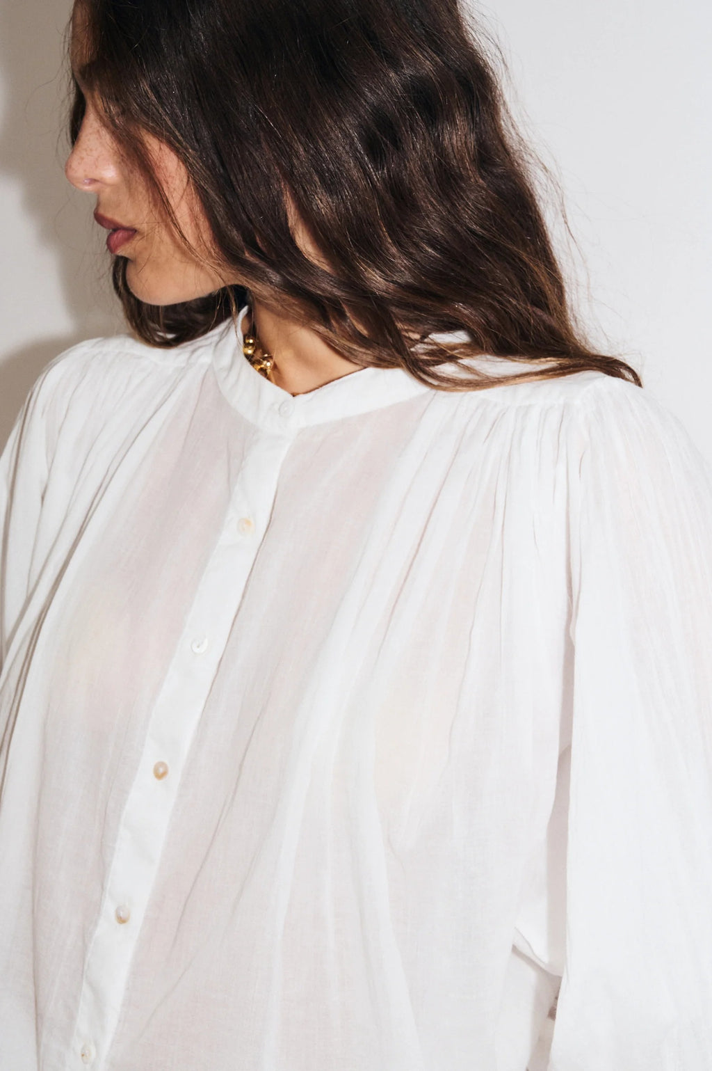 Camisa ML Gaia Blanc