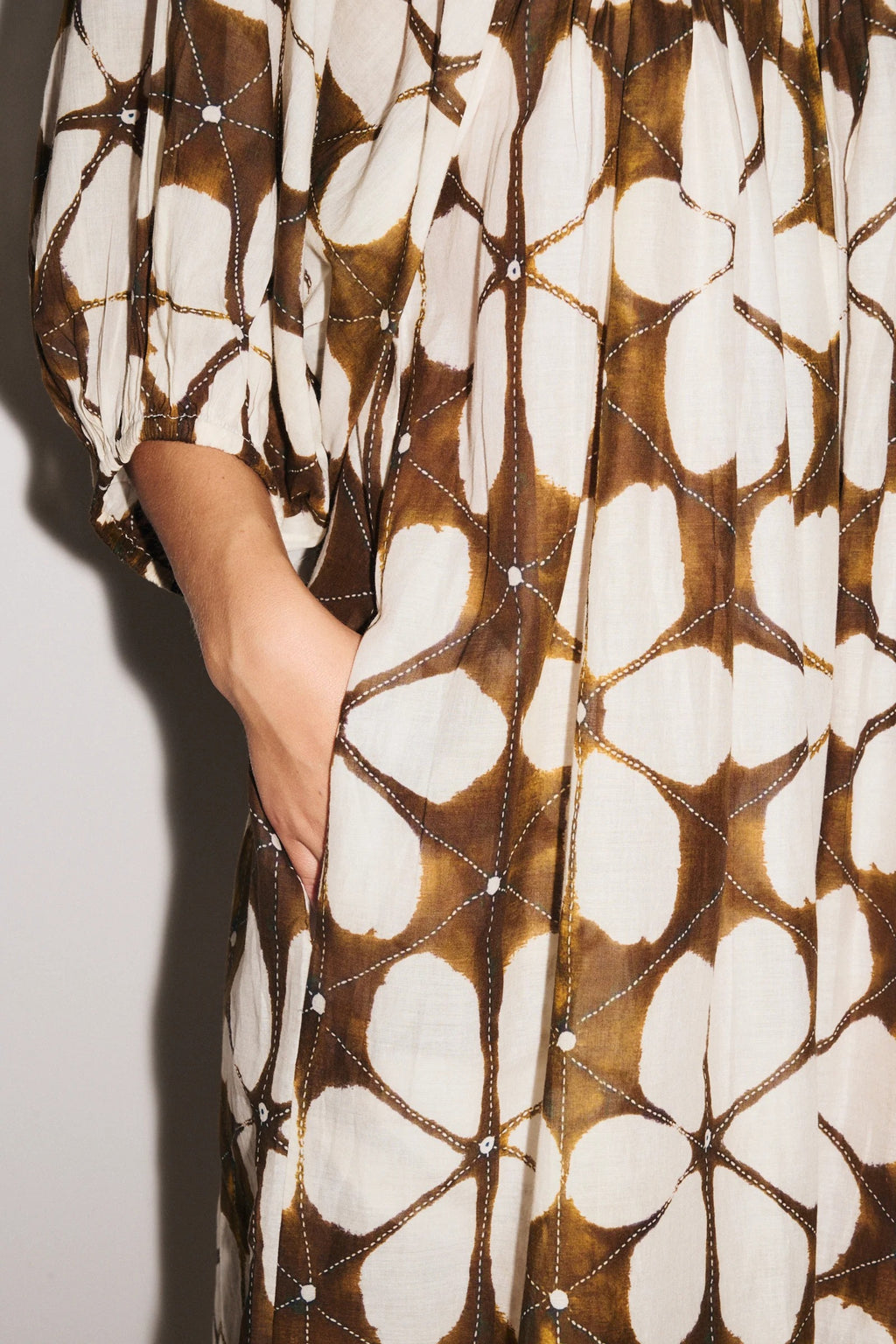 Vestido Long MC Lotus Marrón