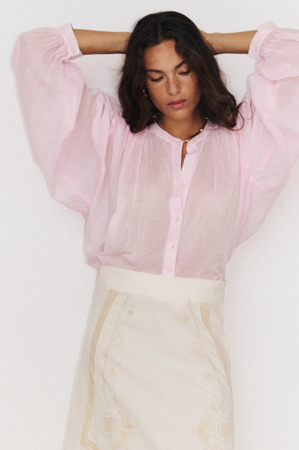 Camisa ML Gaia Blush