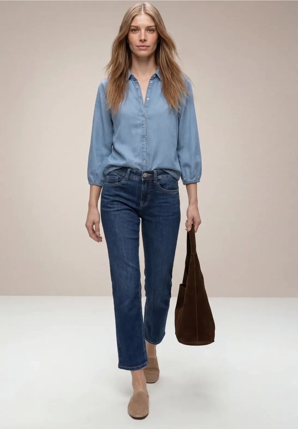 Emee Shirt, Soft Wash, Light Blue