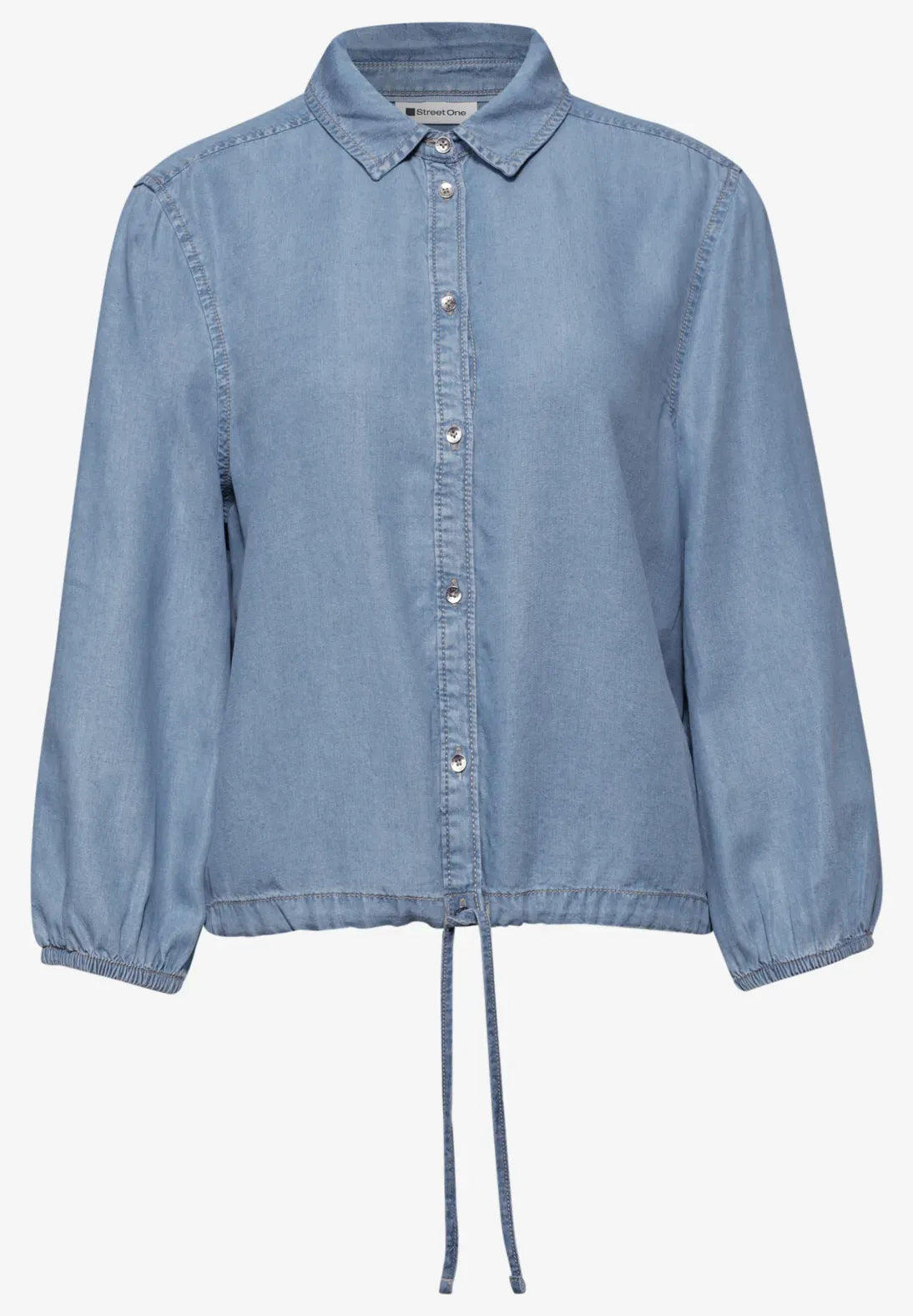 Camisa Denim Emee Lavado Suave Azul Claro