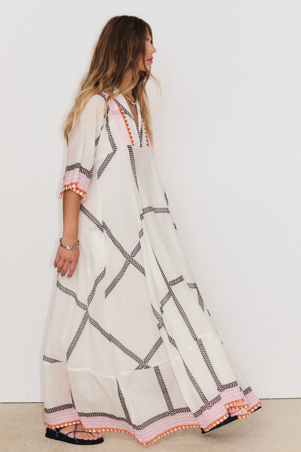 Vestido Long MC Solene Ecru