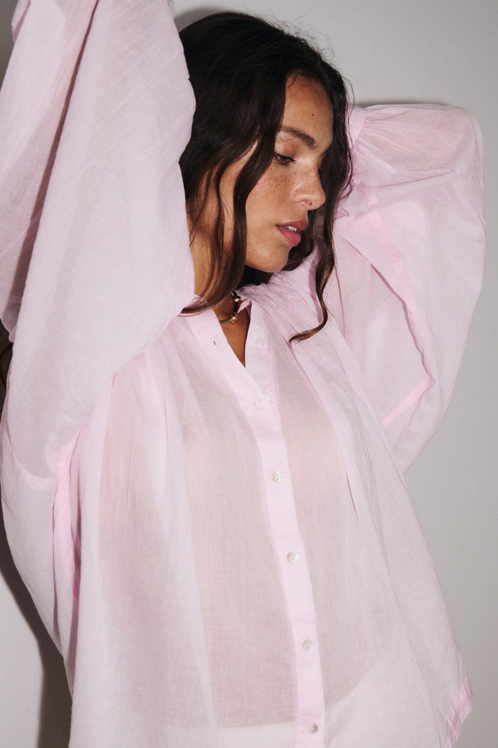 Camisa ML Gaia Blush