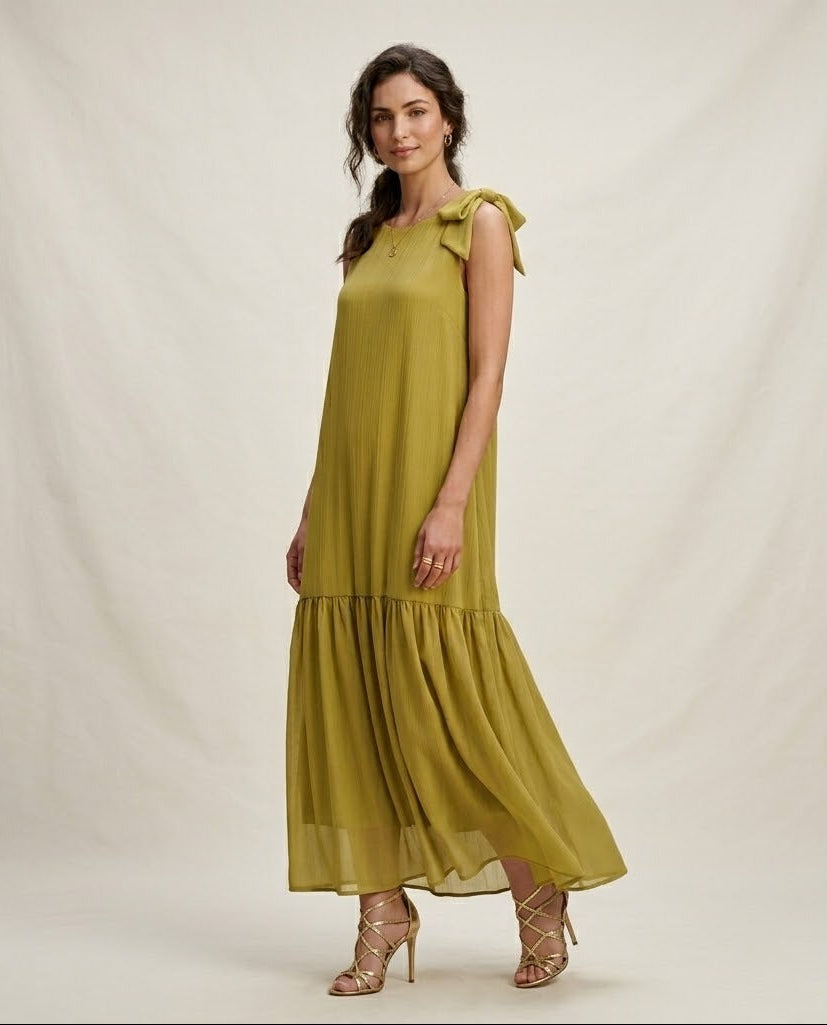 Vestido Emmfoggia Verde Manzana