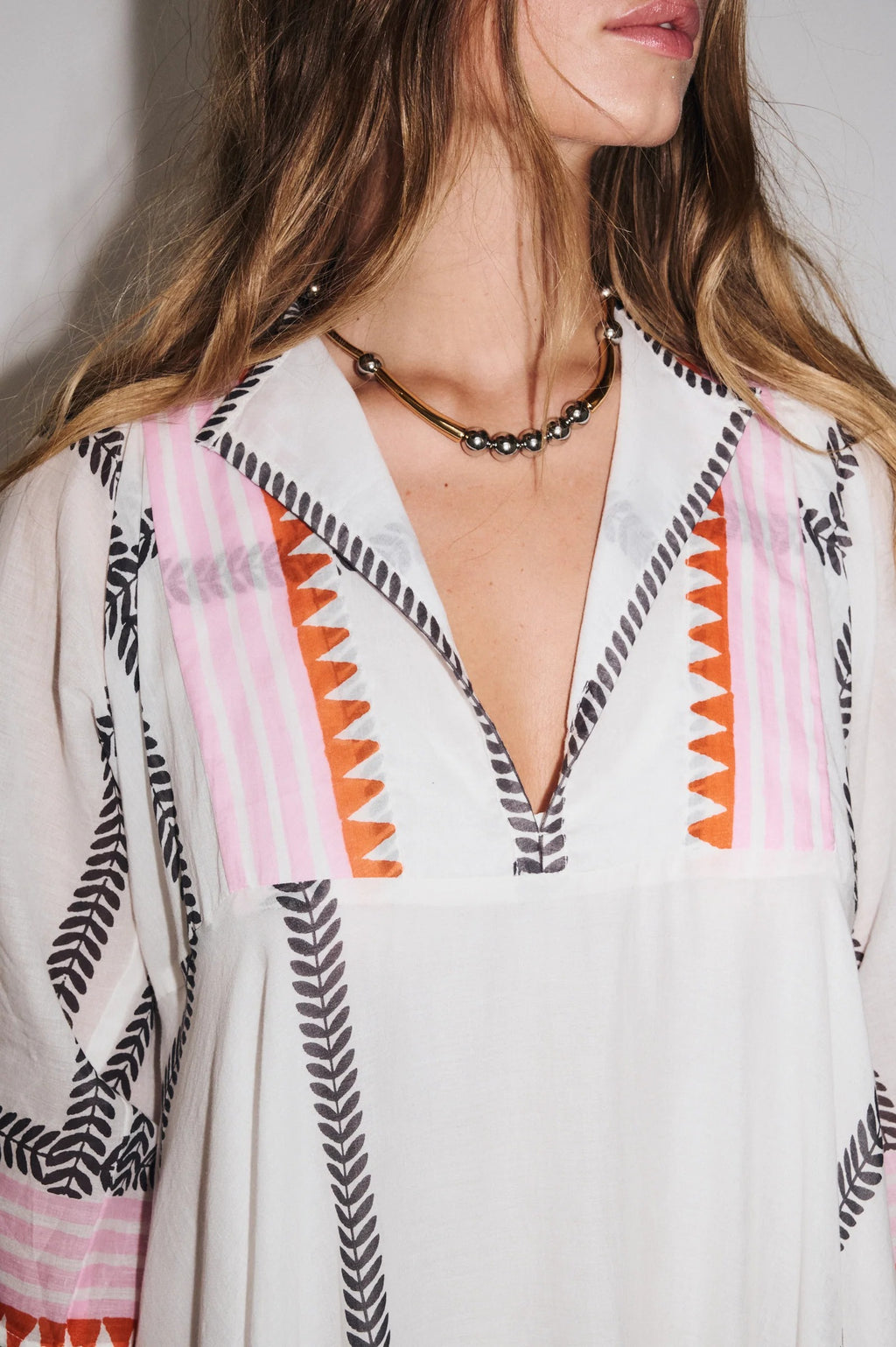 Vestido Long MC Solene Ecru