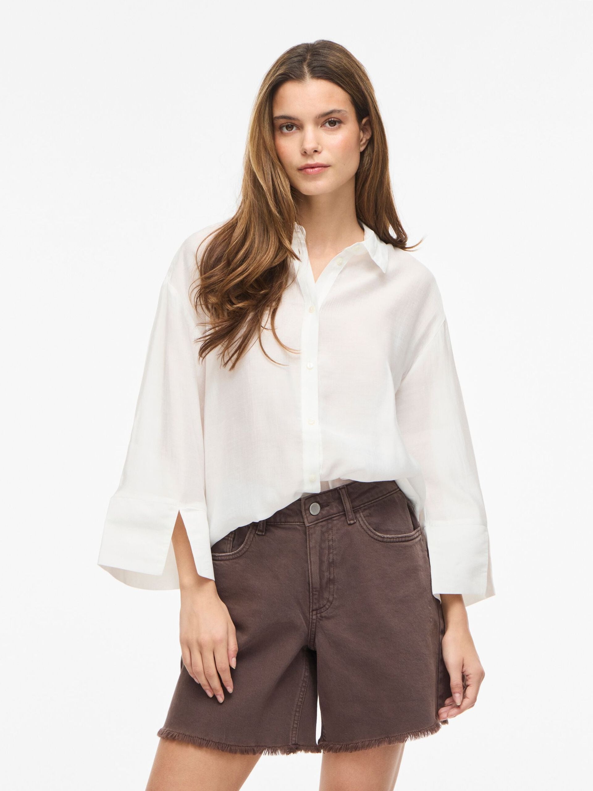 Camisa Viaspyn Manga 3/4 Blanca