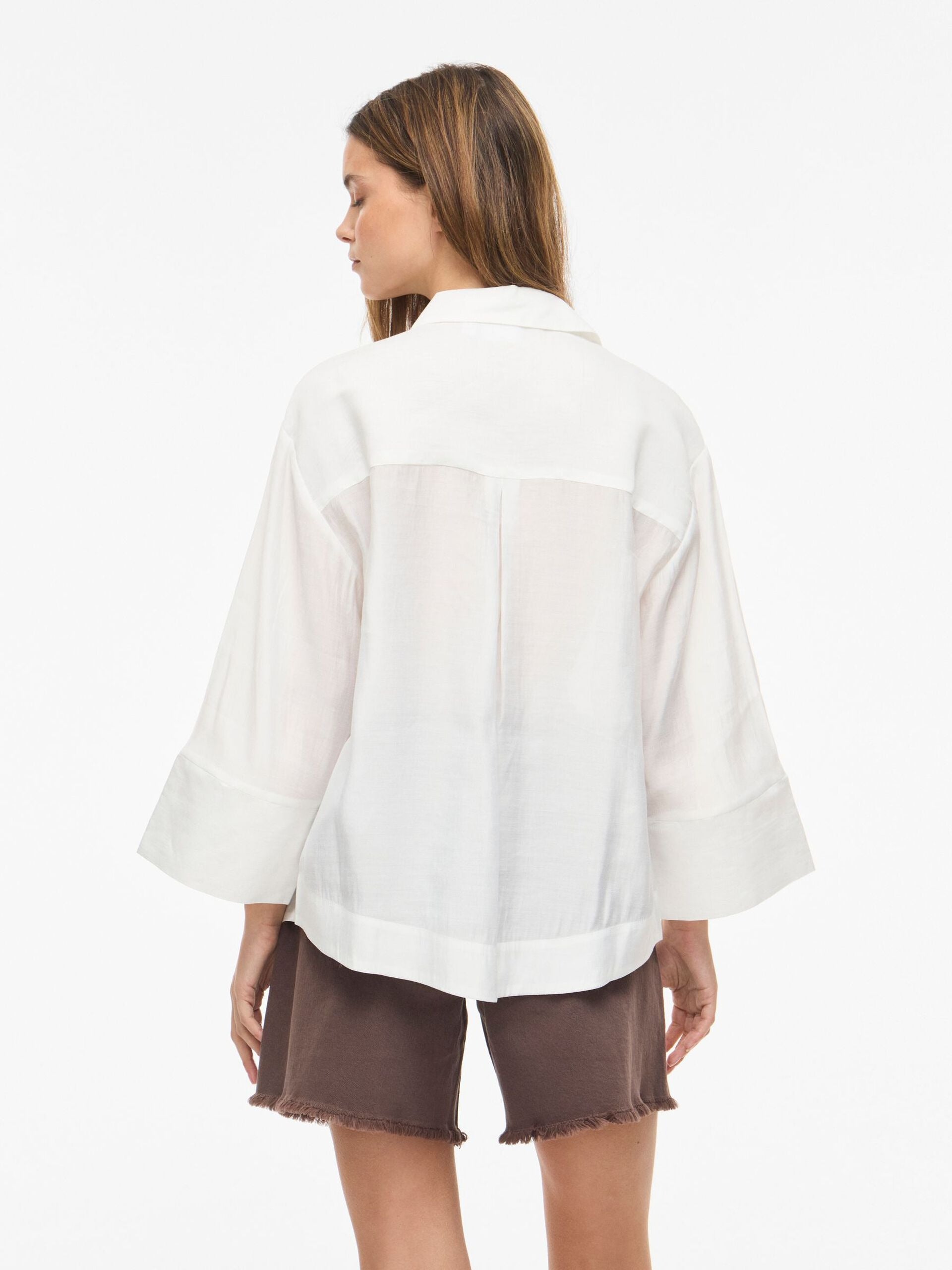 Camisa Viaspyn Manga 3/4 Blanca