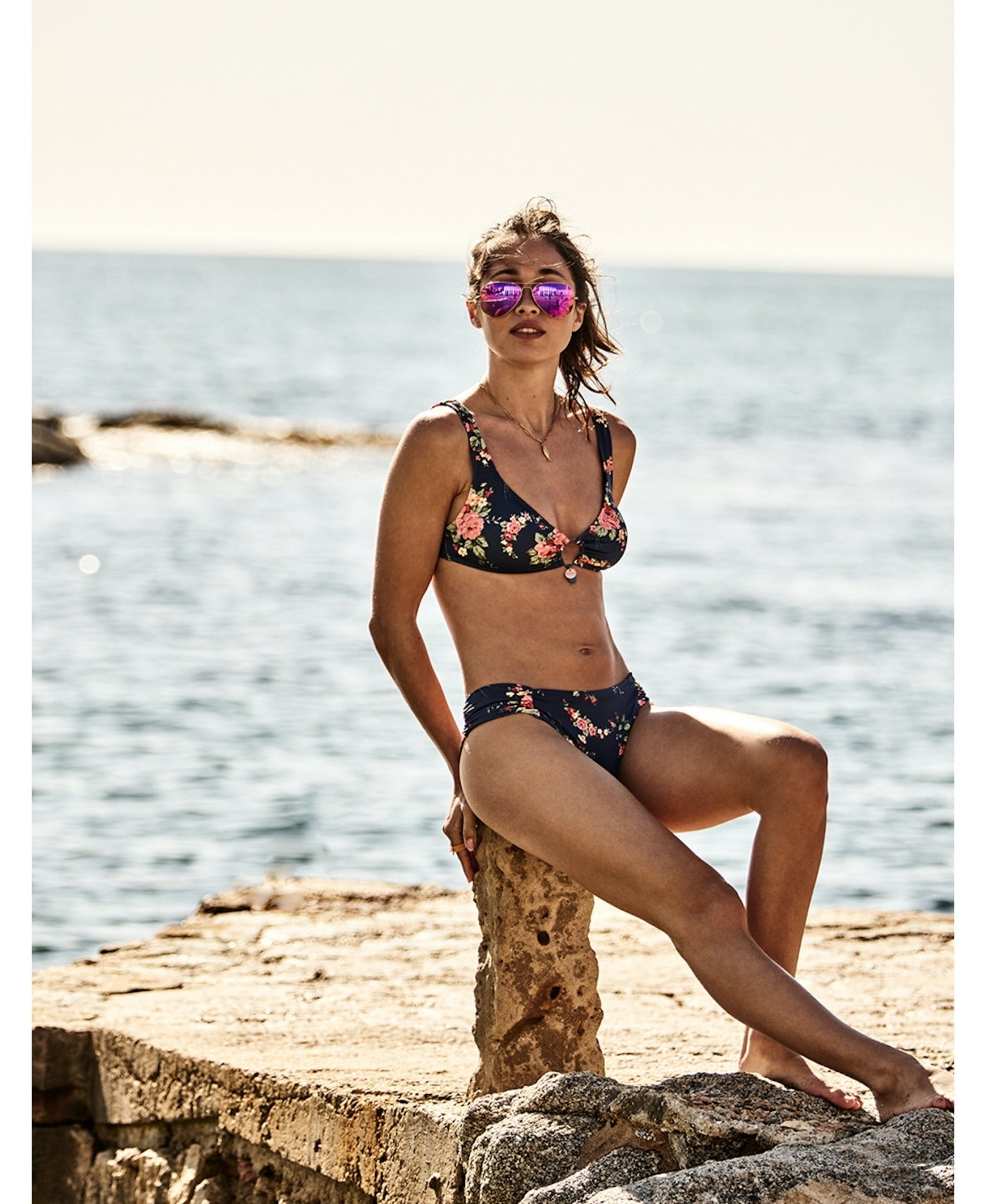 Bikini Halter FLOR CRETONA