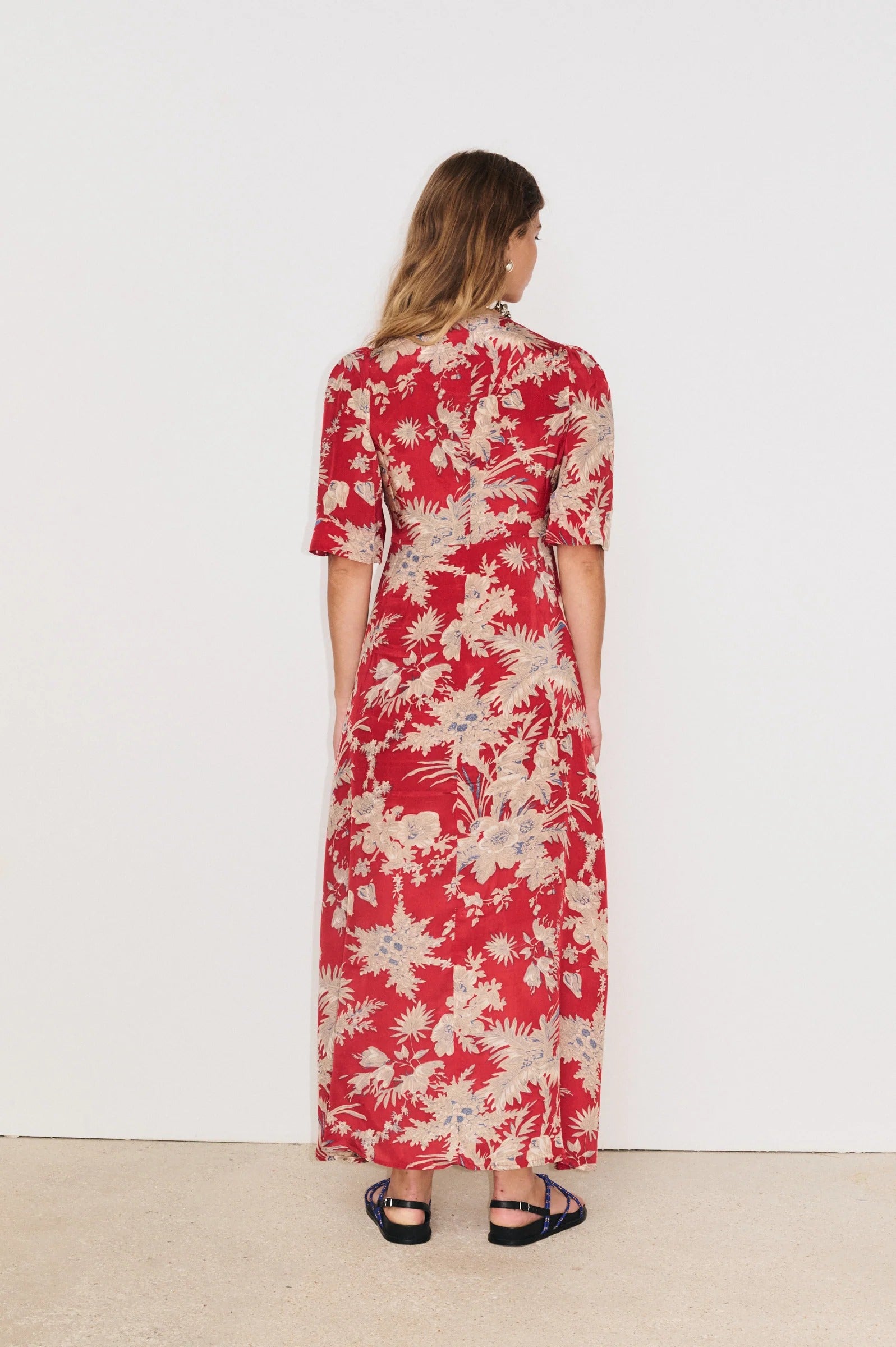 Vestido Long MC Flavie Rouge