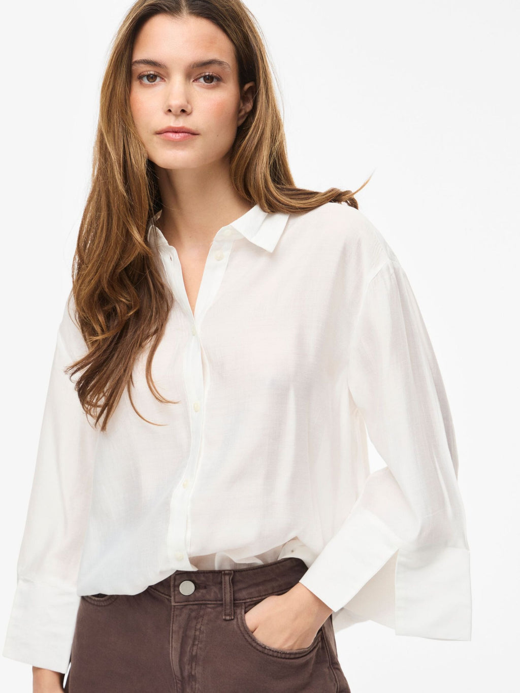 Camisa Viaspyn Manga 3/4 Branca