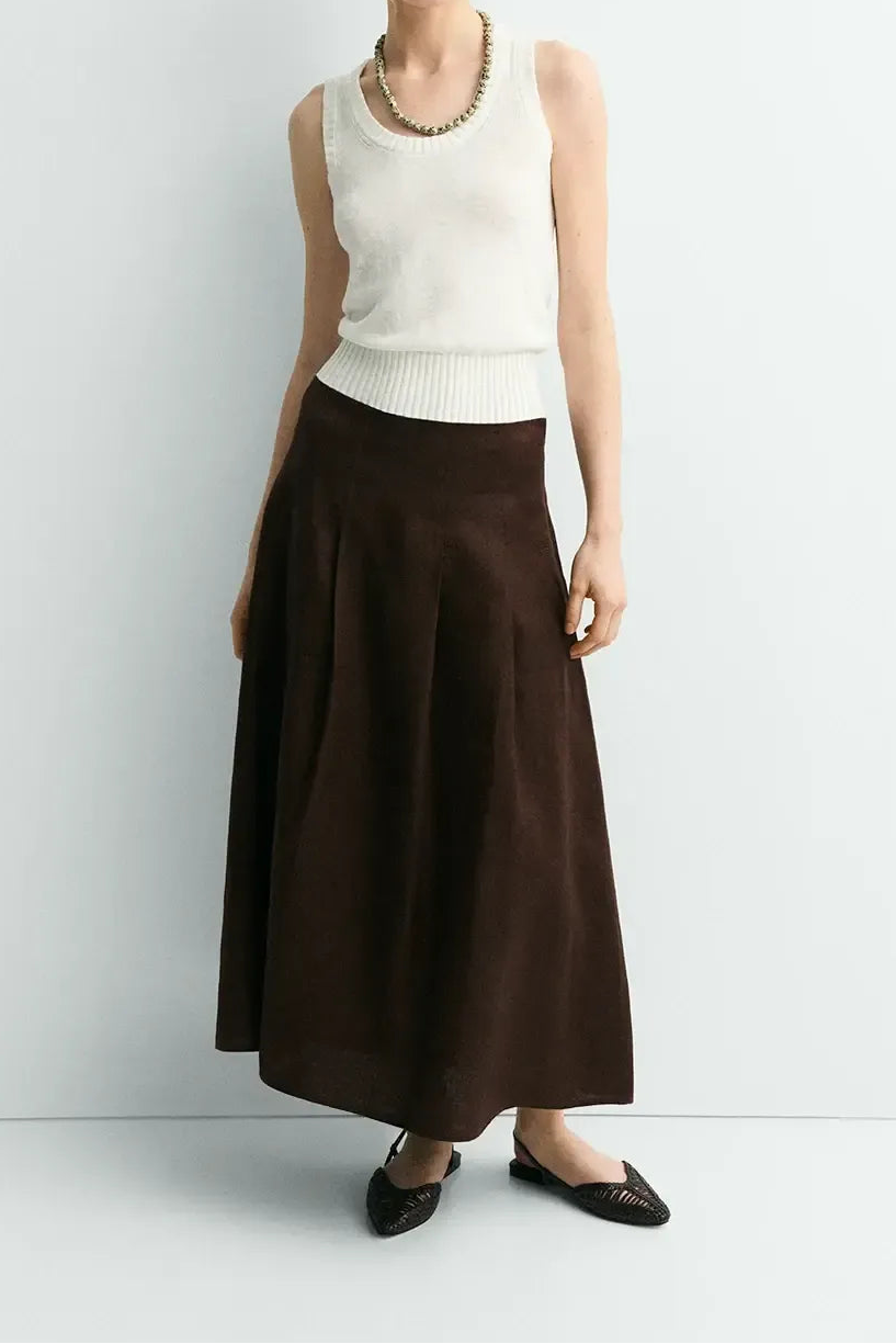 Rania Chocolate Skirt