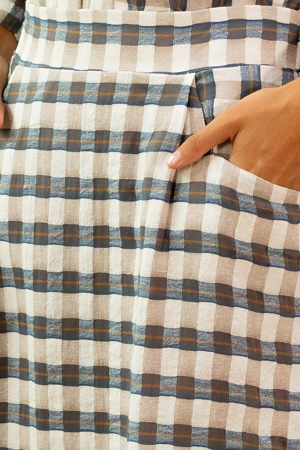 Falda Cuadros Azul/ Beige 2601155