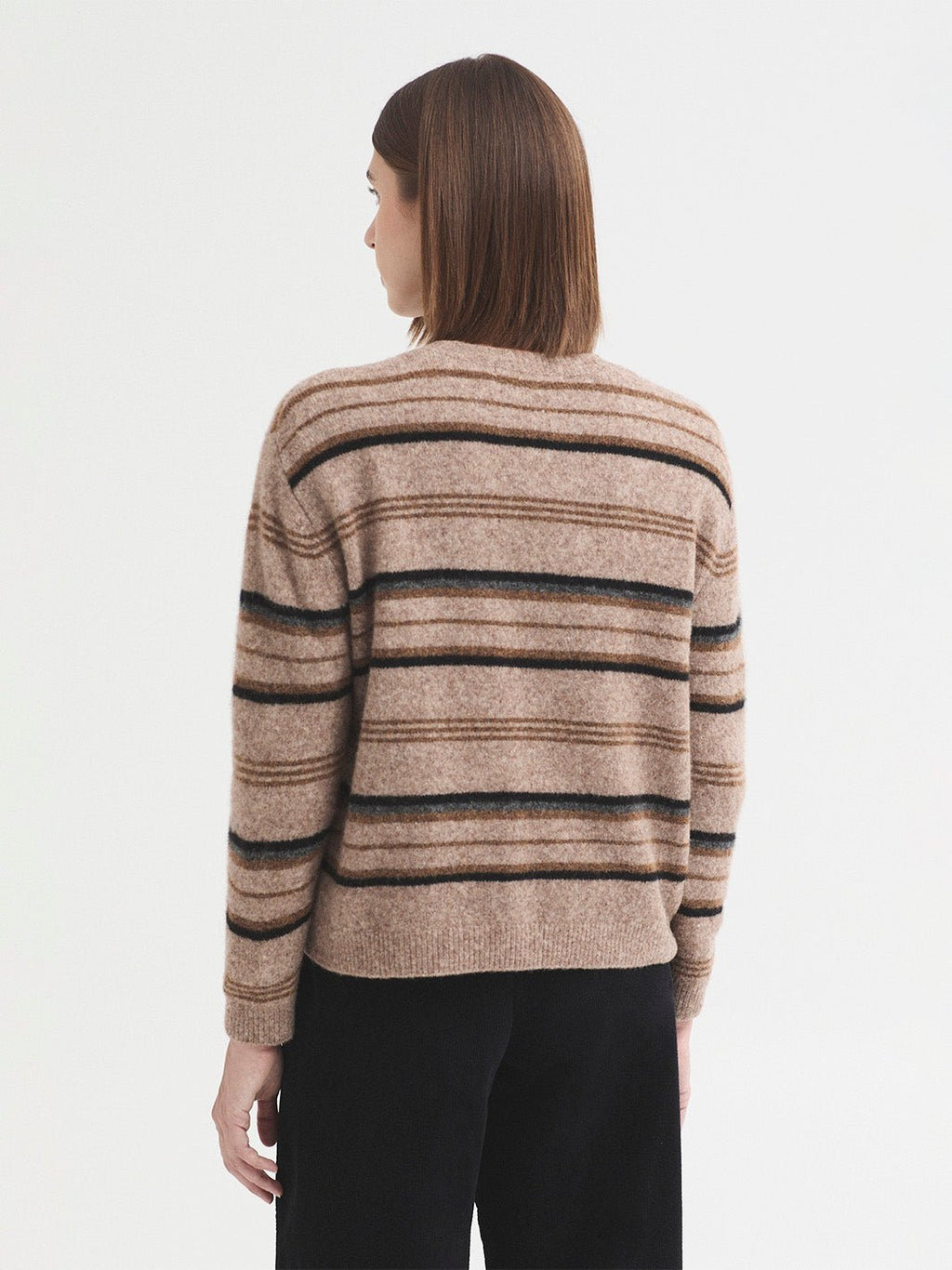 Jersey cuello redondo de rayas - OLIVIA BRUTUS