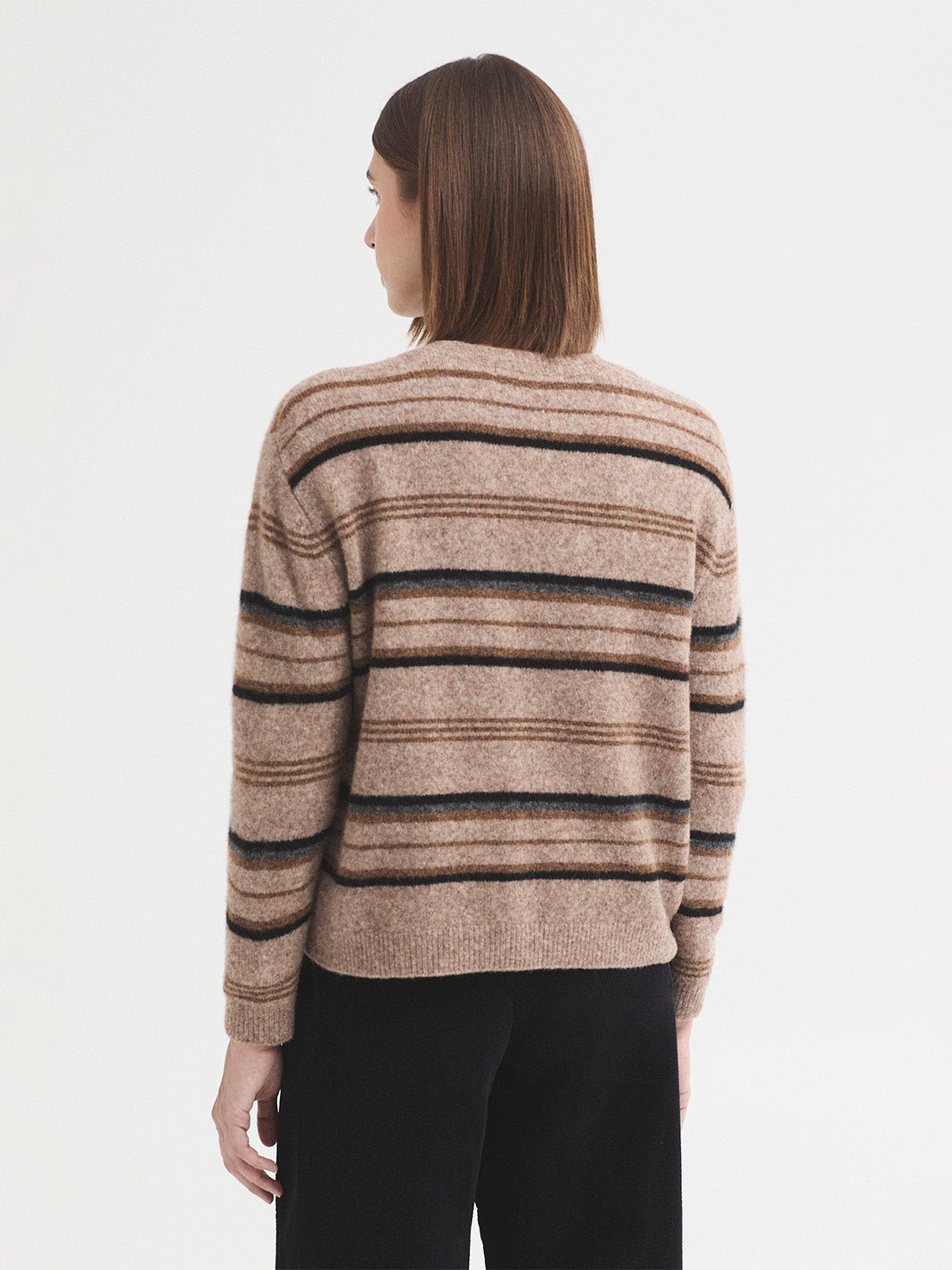 Jersey cuello redondo de rayas - OLIVIA BRUTUS