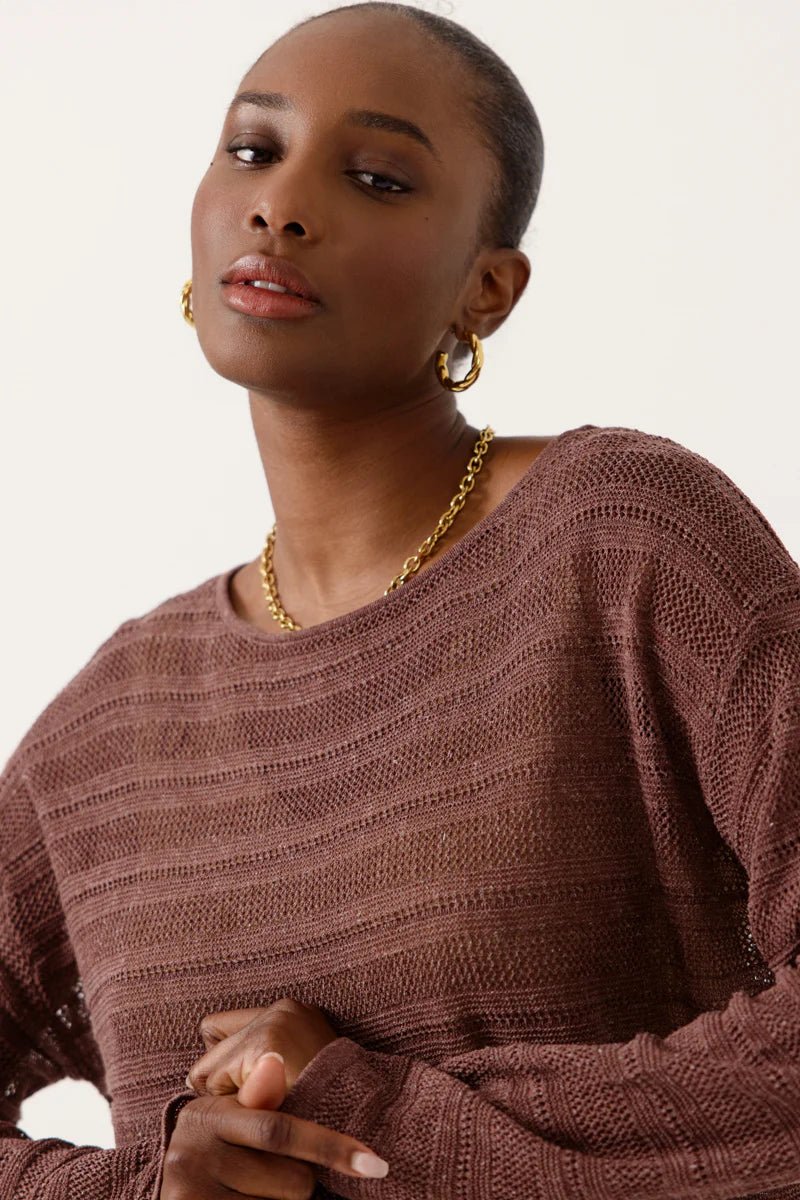 Jersey Livora Marrón - OLIVIA BRUTUS