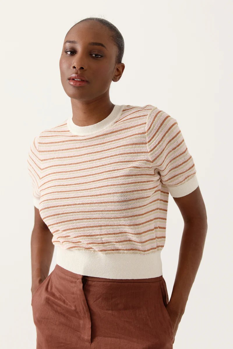 Jersey Top Lyseane Terracota - OLIVIA BRUTUS