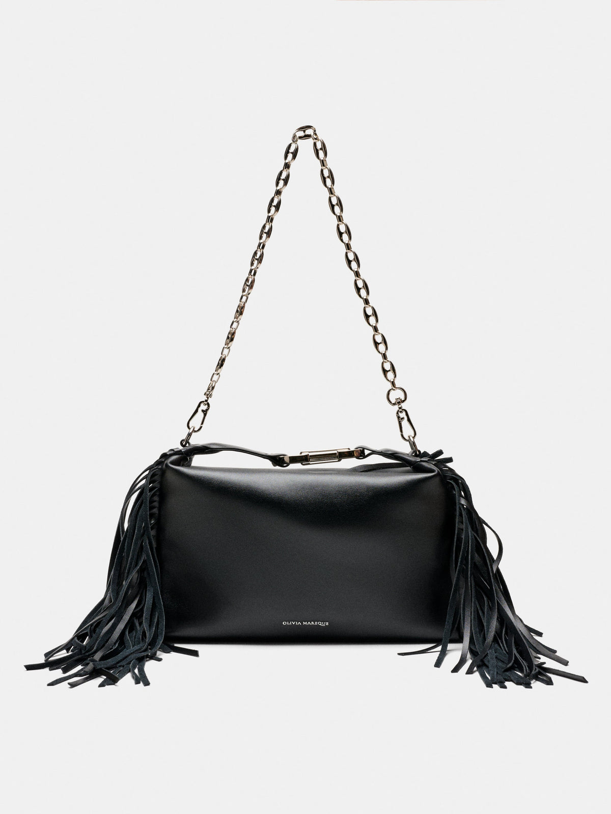 Bolso Kenza Medium Flecos Negro - vista 1