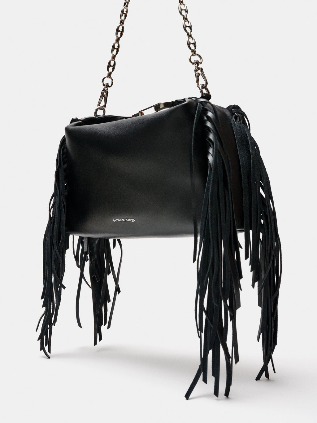 Bolso Kenza Medium Flecos Negro - vista 4