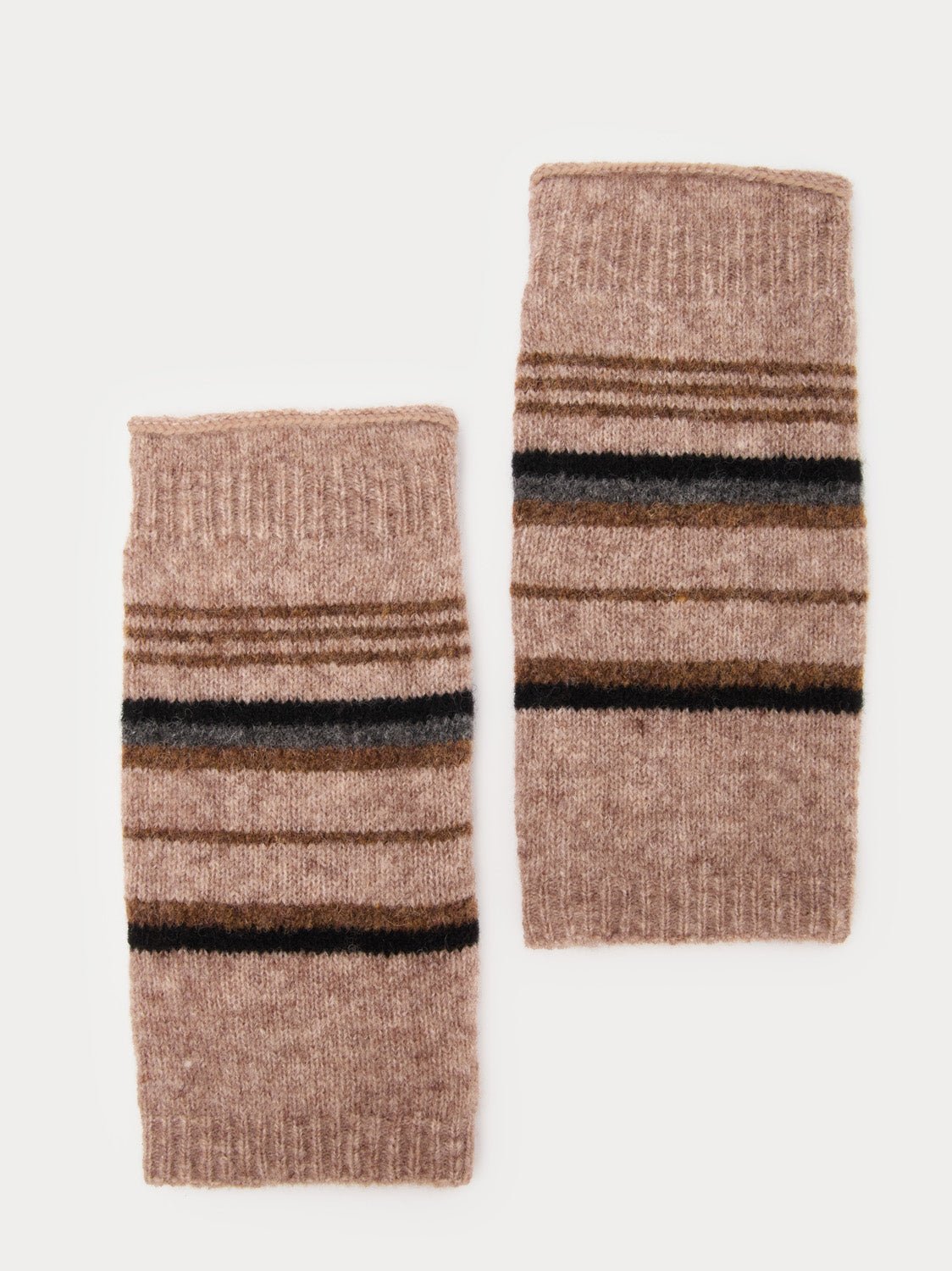 Mitones de rayas tricolor - OLIVIA BRUTUS