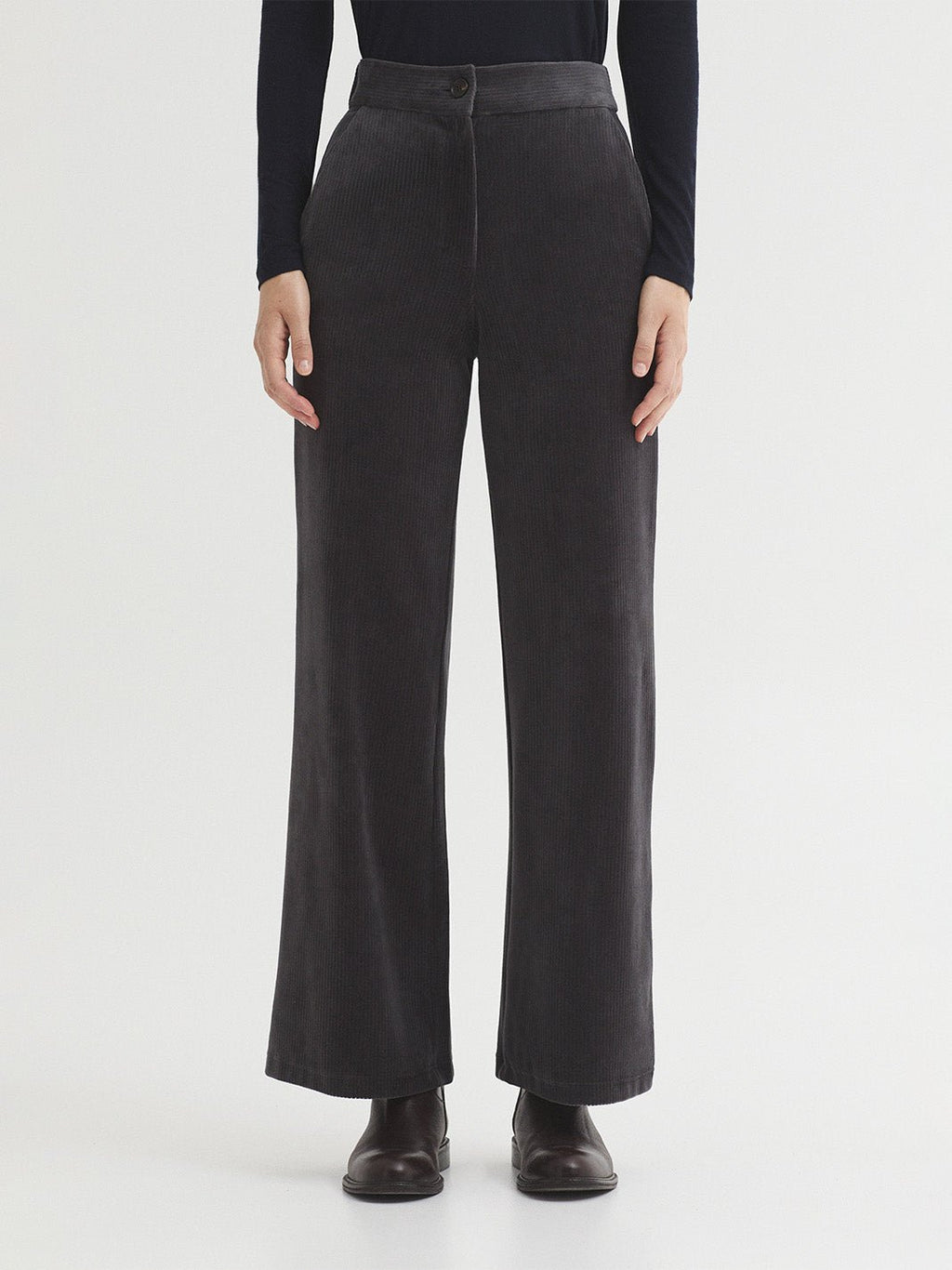 Pantalón elástico de pana con bolsillo - OLIVIA BRUTUS
