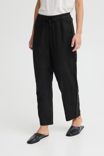 Pantalón Ihlinno Pa Barrel Negro - OLIVIA BRUTUS