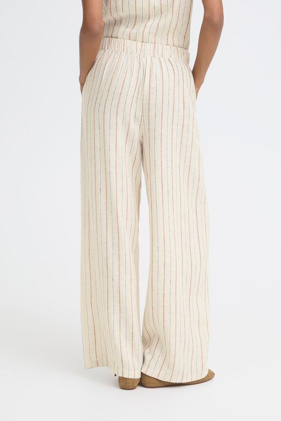 Pantalón Ihlinno Pa4 Rayas Marrón - OLIVIA BRUTUS