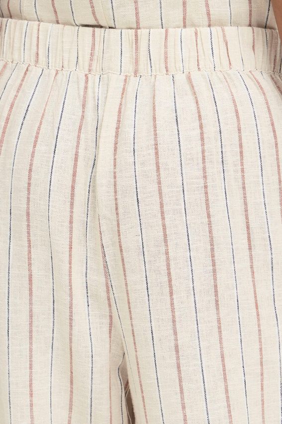 Pantalón Ihlinno Pa4 Rayas Marrón - OLIVIA BRUTUS