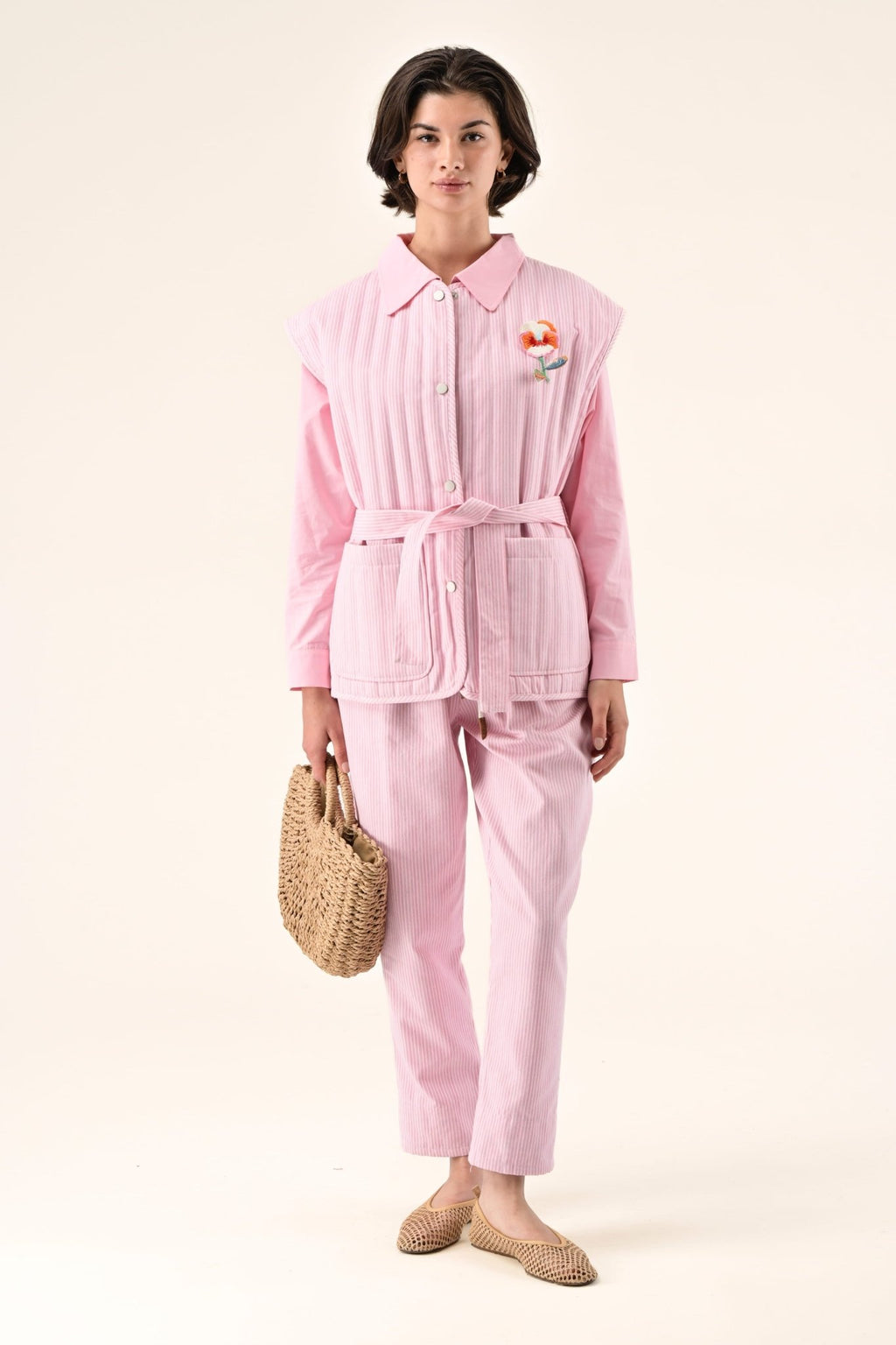 Pantalón Lola Rosa Rayas - OLIVIA BRUTUS