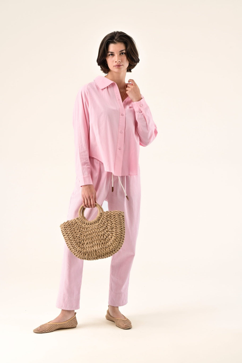 Pantalón Lola Rosa Rayas - OLIVIA BRUTUS