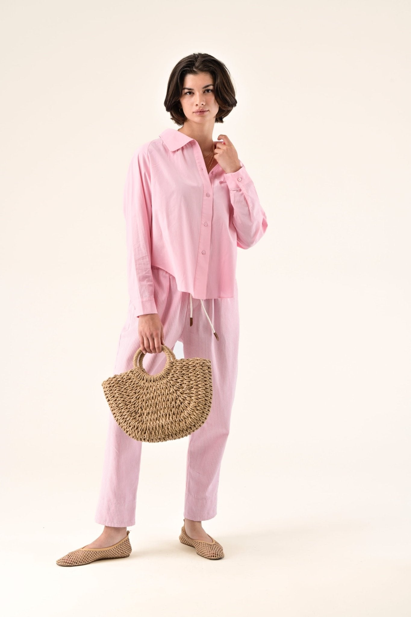 Pantalón Lola Rosa Rayas - OLIVIA BRUTUS