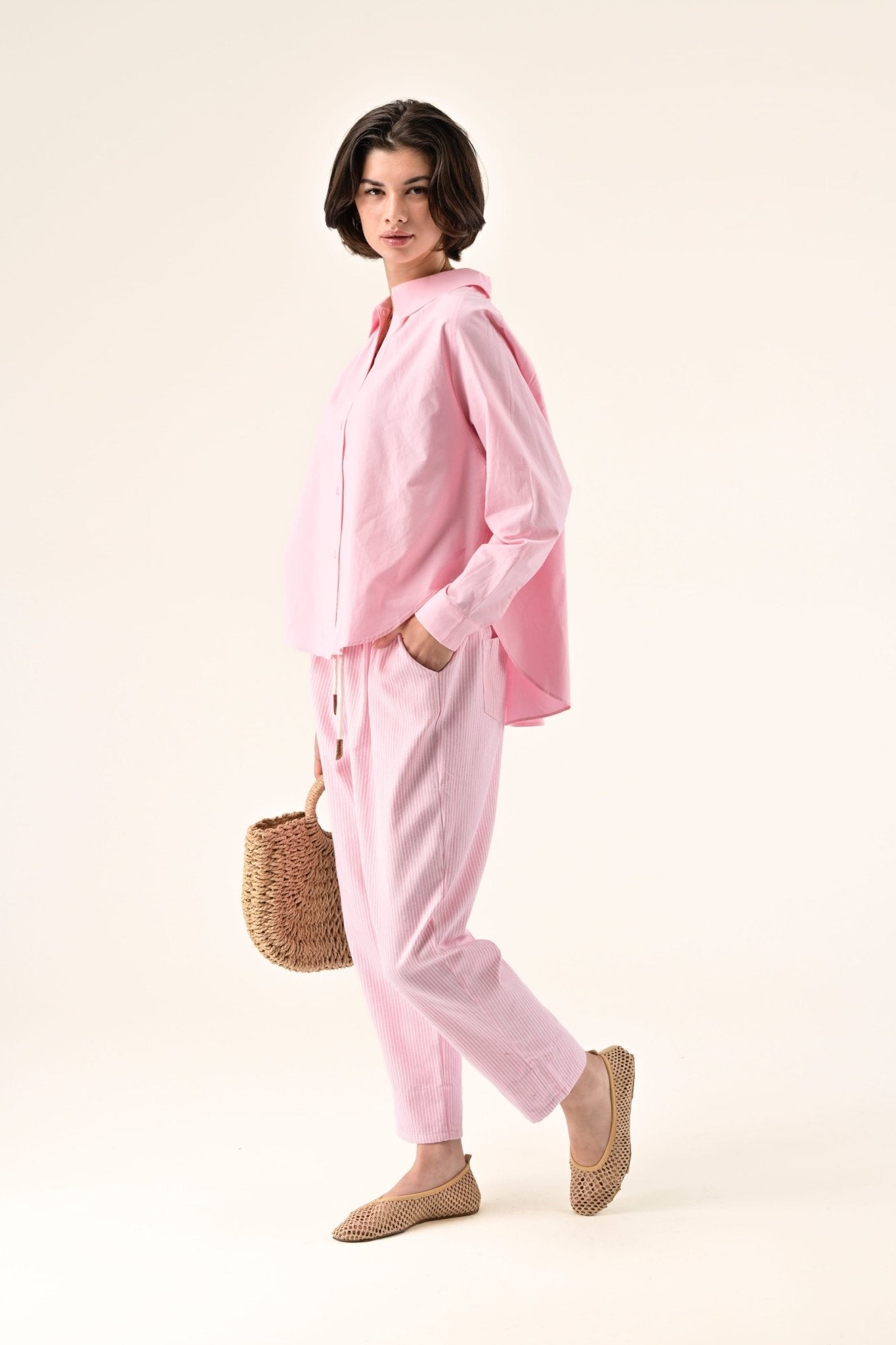 Pantalón Lola Rosa Rayas - OLIVIA BRUTUS