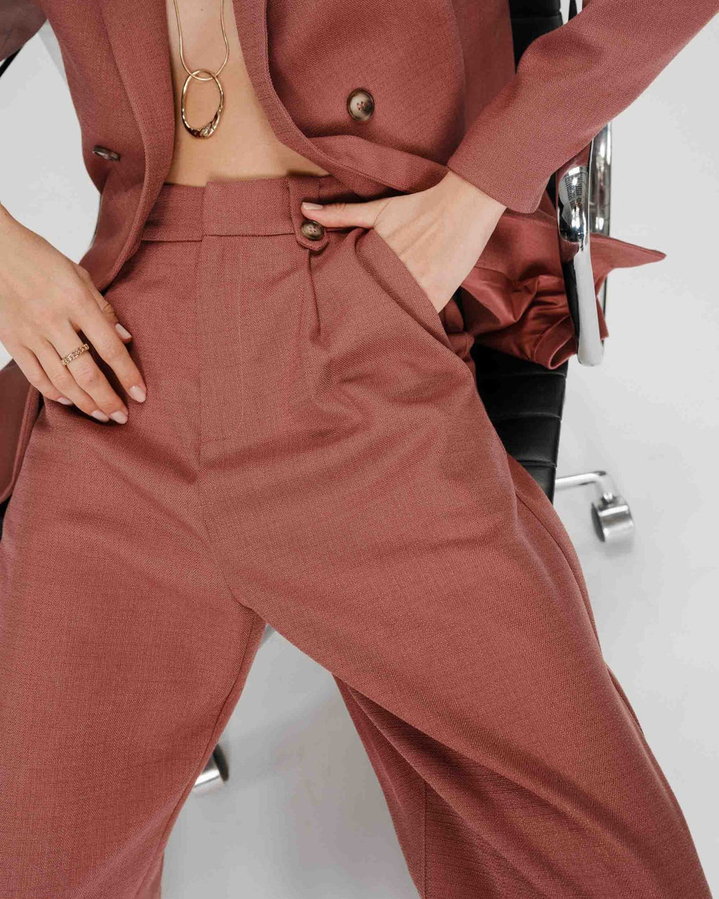 Pantalón Pierre Terracota - OLIVIA BRUTUS