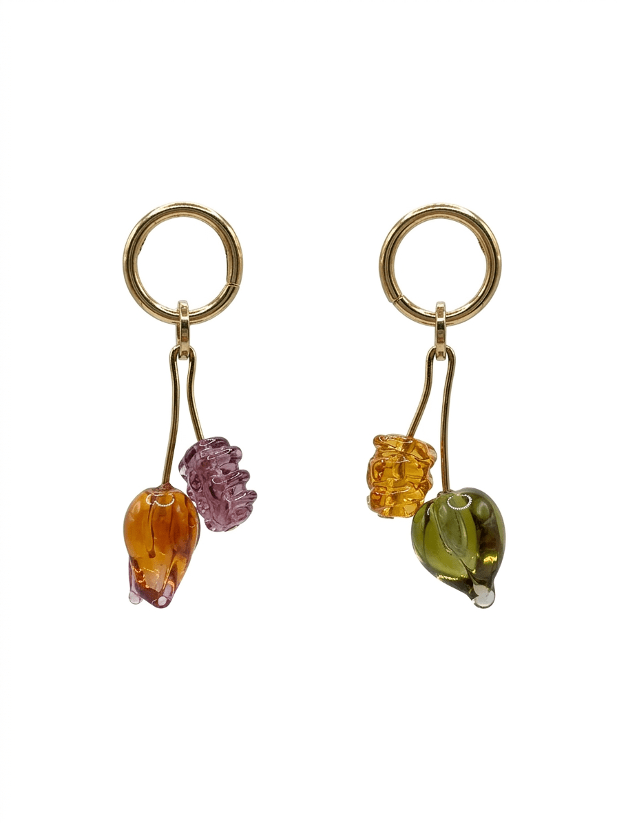 Pendientes Onirica Flora Desigual Onifp2 - OLIVIA BRUTUS
