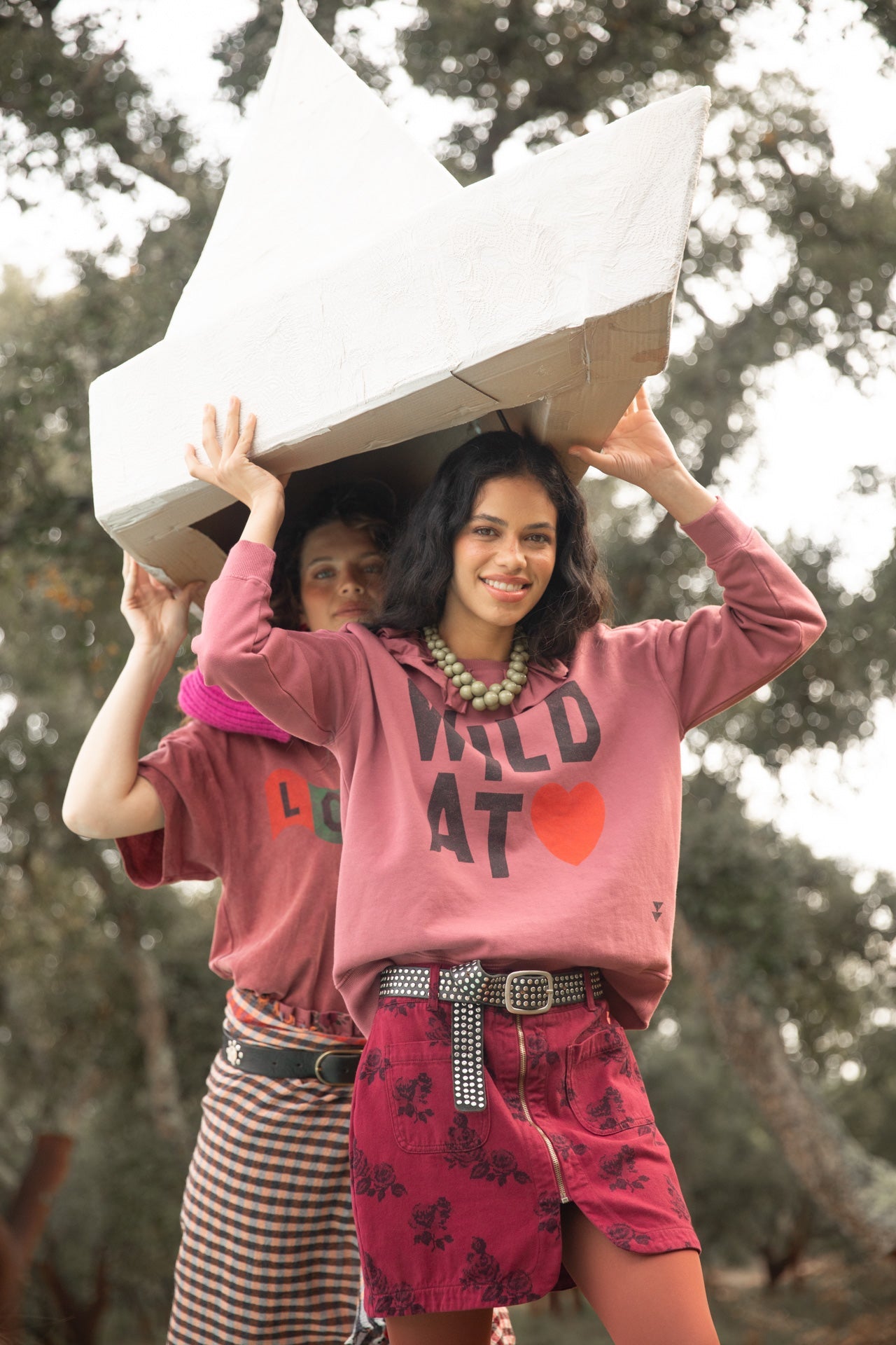Sudadera con cuello volante Wild at Heart - OLIVIA BRUTUS
