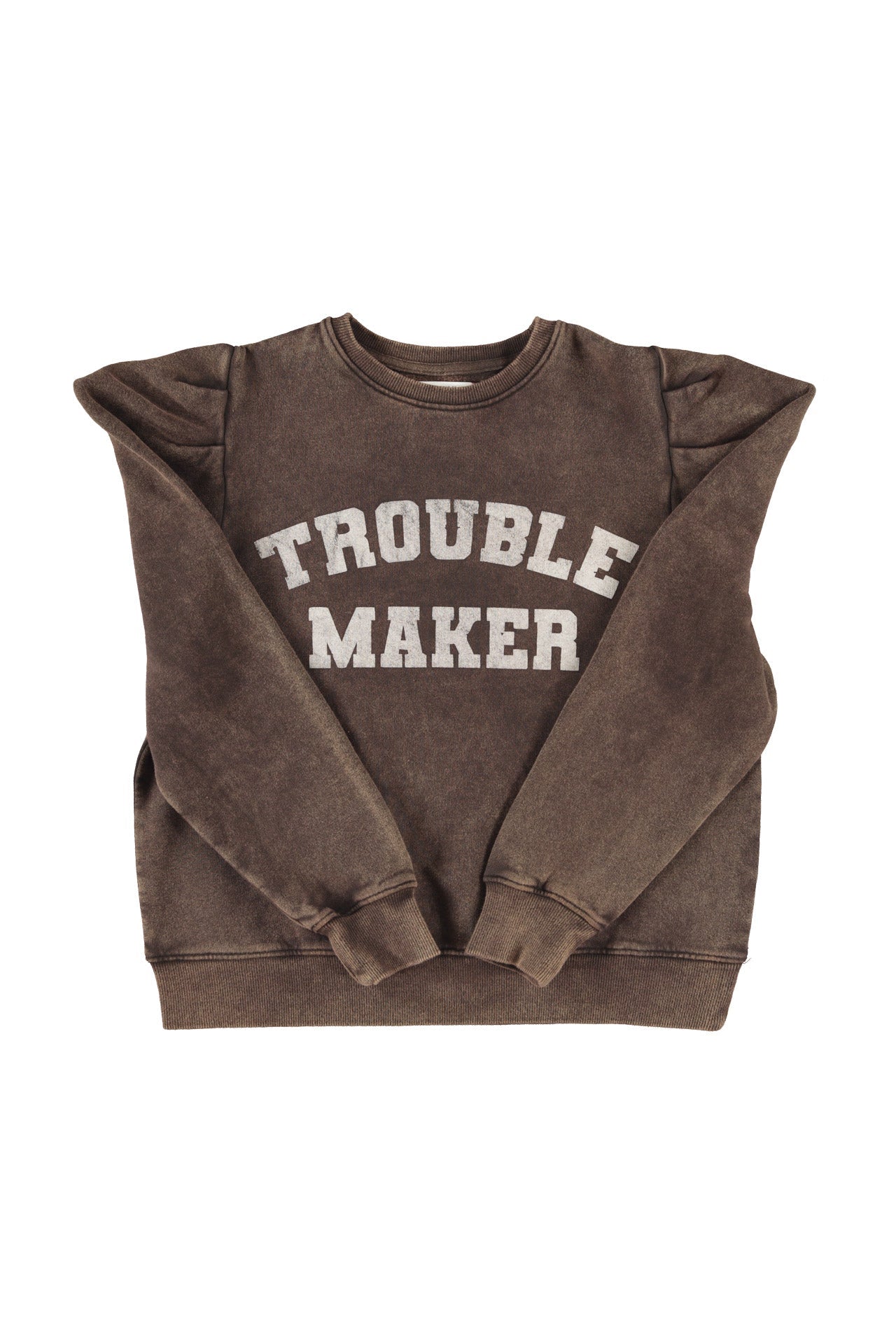 Sudadera mangas abullonadas Trouble Maker - OLIVIA BRUTUS