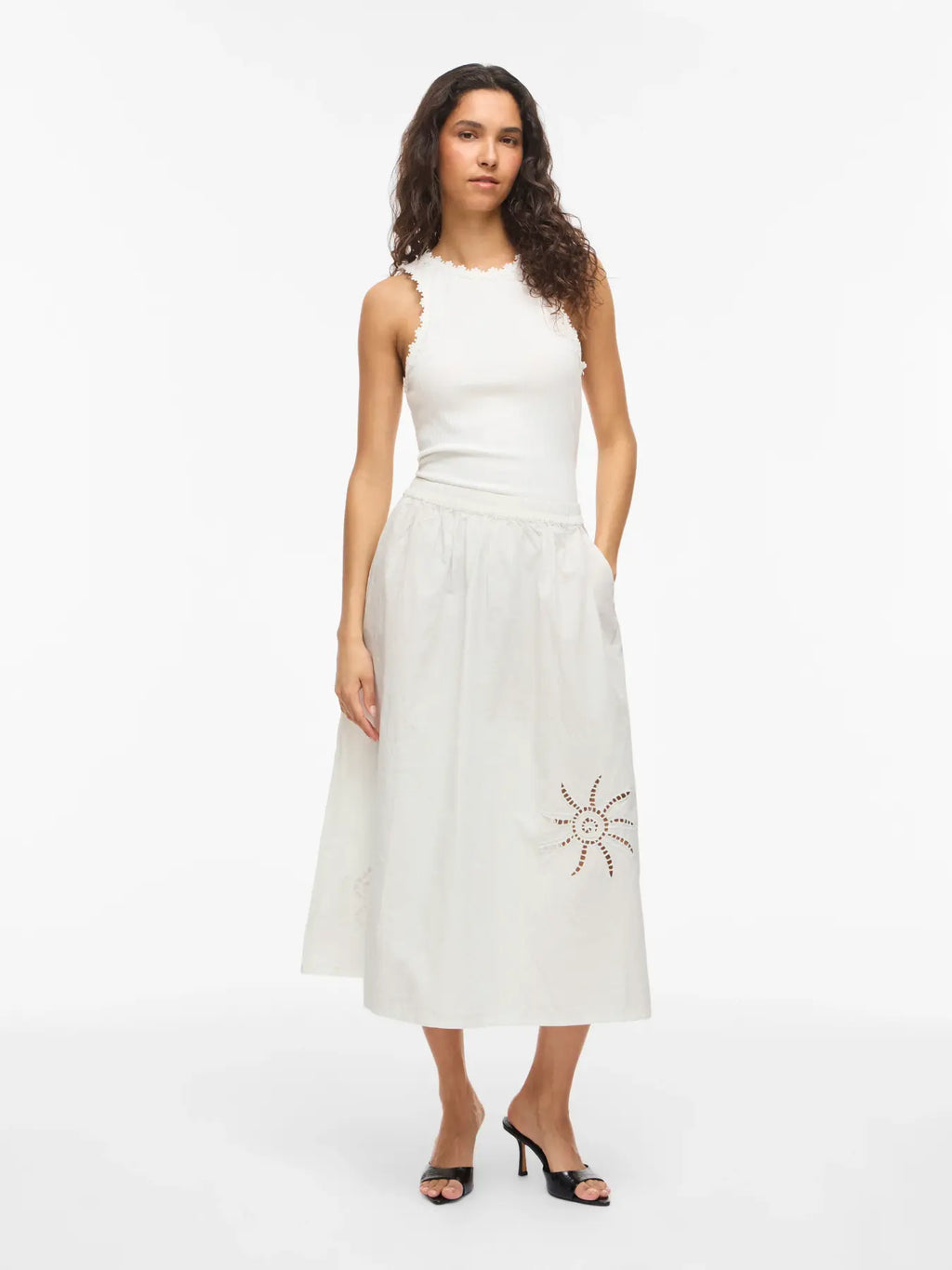 Falda Midi Vilayki Blanca