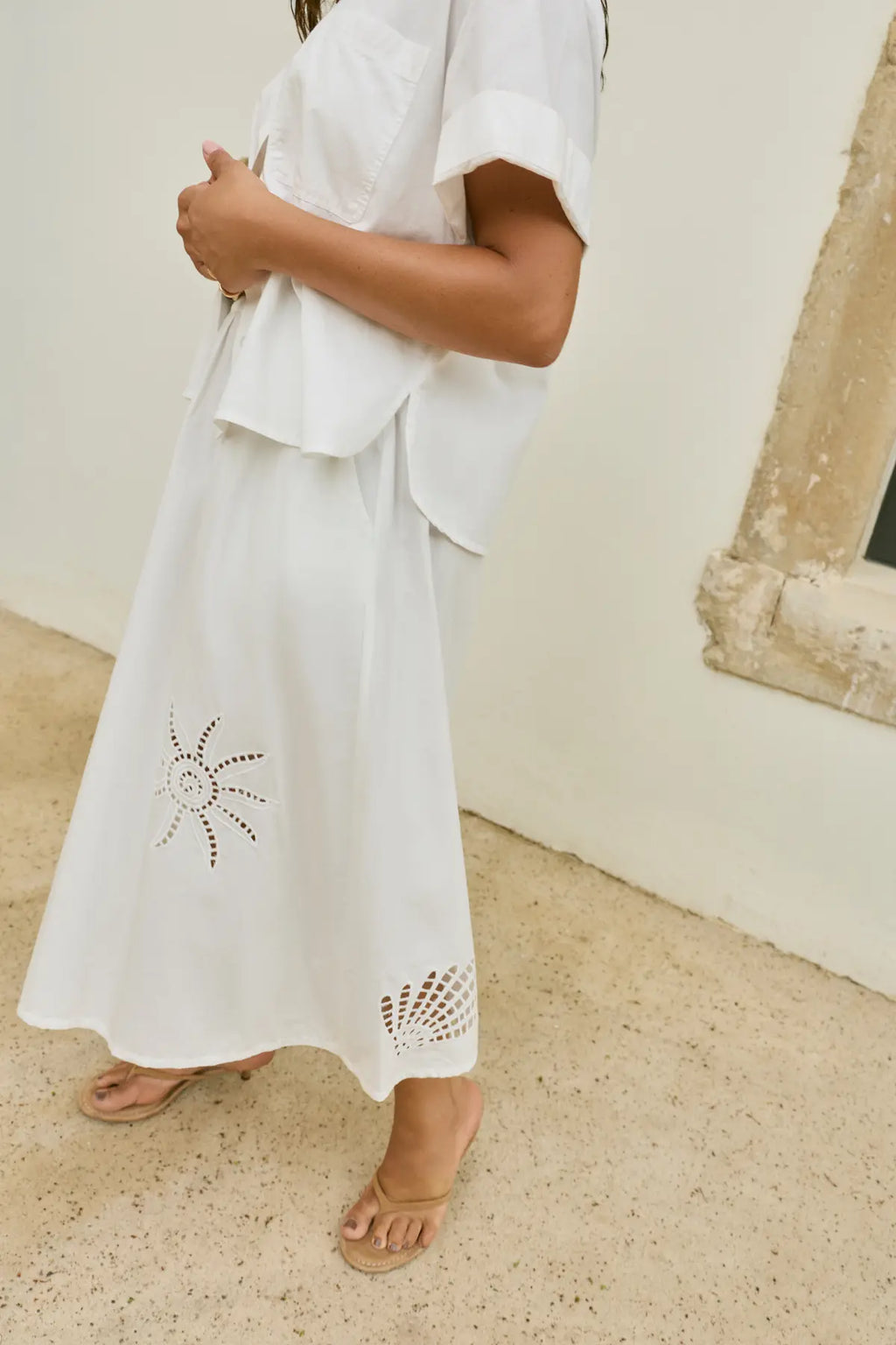 Falda Midi Vilayki Blanca