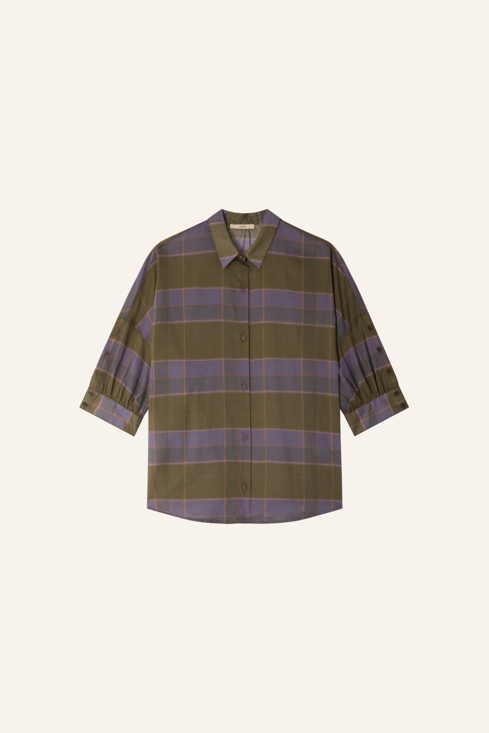 Camisa Valea Estampado Verde Agave