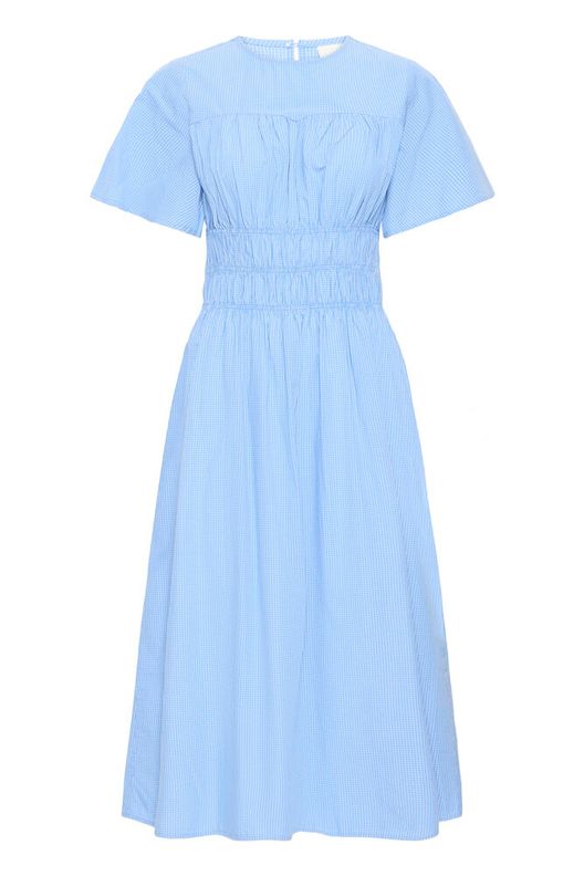 Vestido Ihgwenda Dr Cuadro Azul/Blanco - OLIVIA BRUTUS