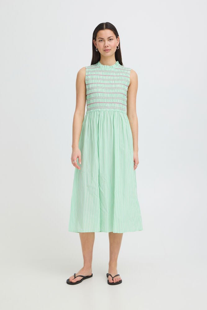 Vestido IHLOCY Rayas Verdes - OLIVIA BRUTUS