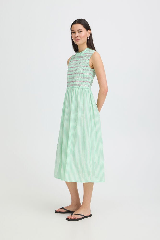 Vestido IHLOCY Rayas Verdes - OLIVIA BRUTUS