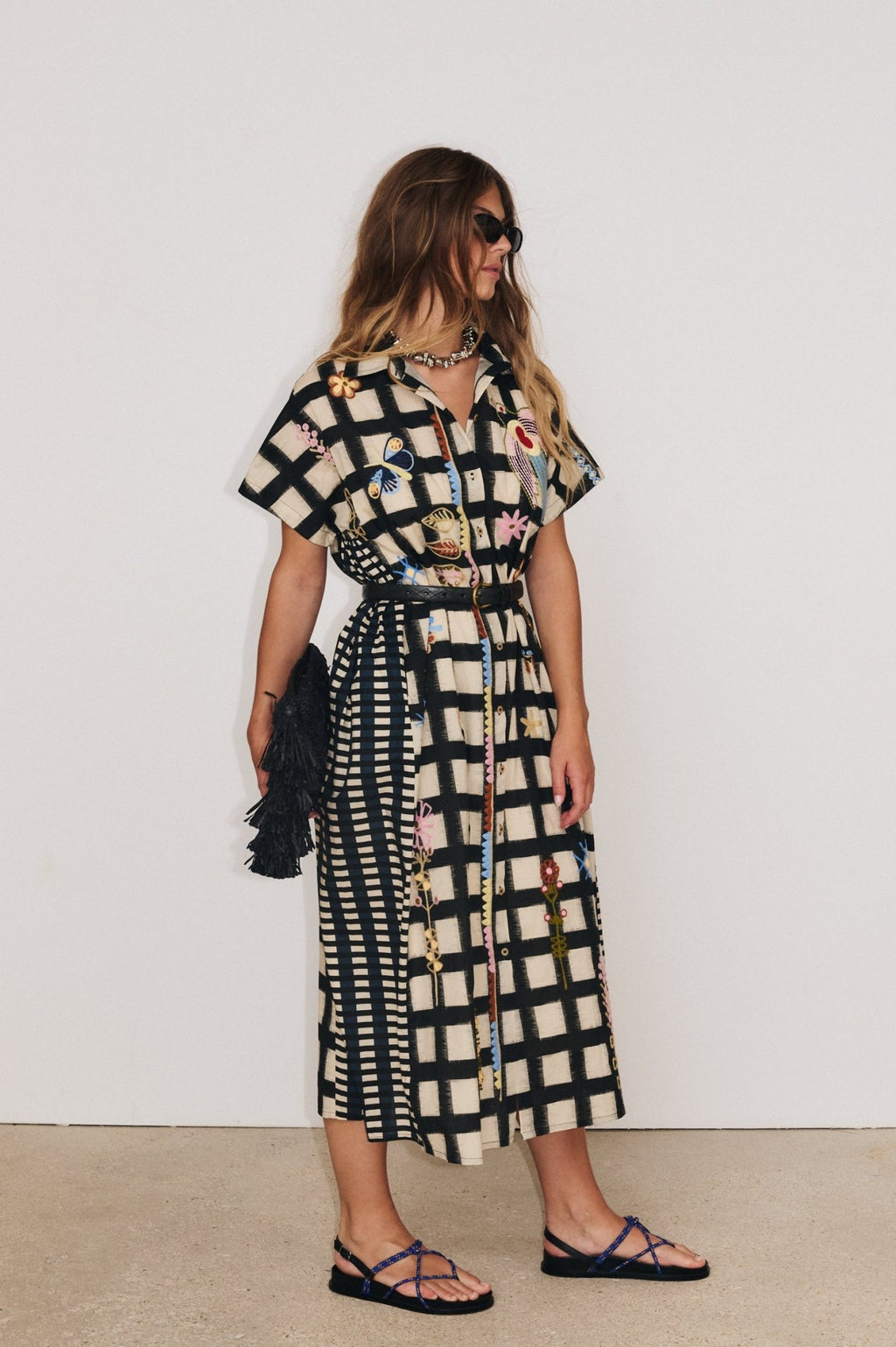 Vestido Long MC Flora Multicolor - OLIVIA BRUTUS