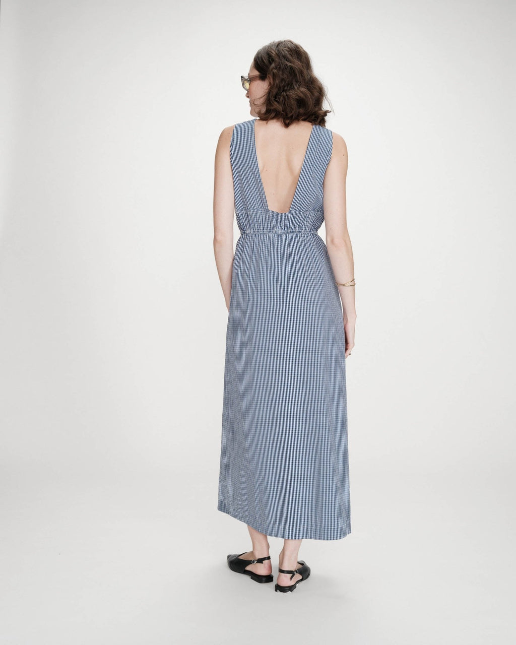 Vestido Midi Velmira Marino - OLIVIA BRUTUS