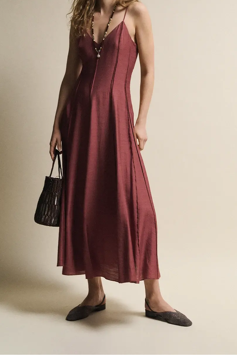 Vestido Ofelia Burnt Sienna
