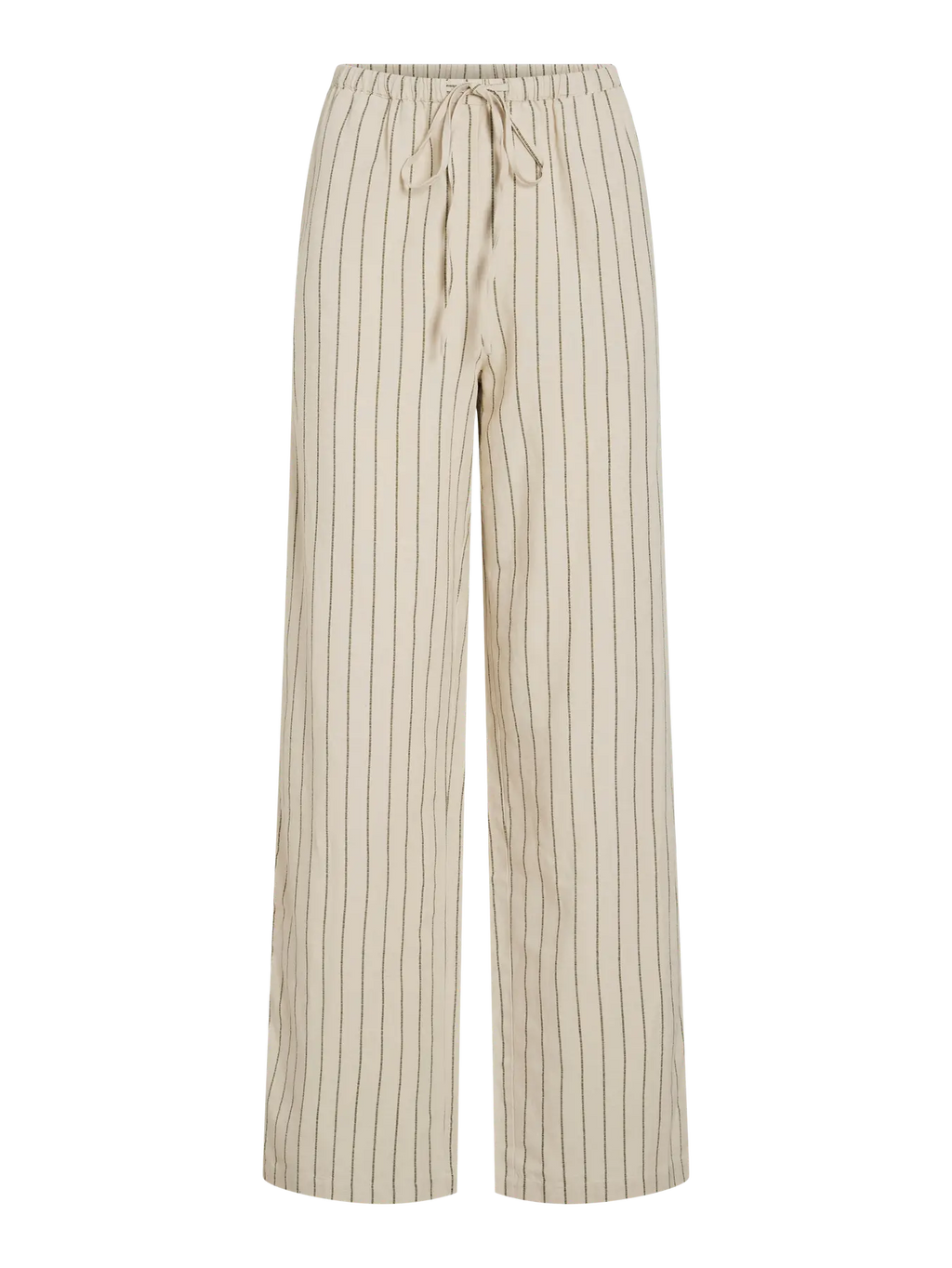 Pantalón Ancho Viprisilla Talle Regular Natural Jaspeado Claro