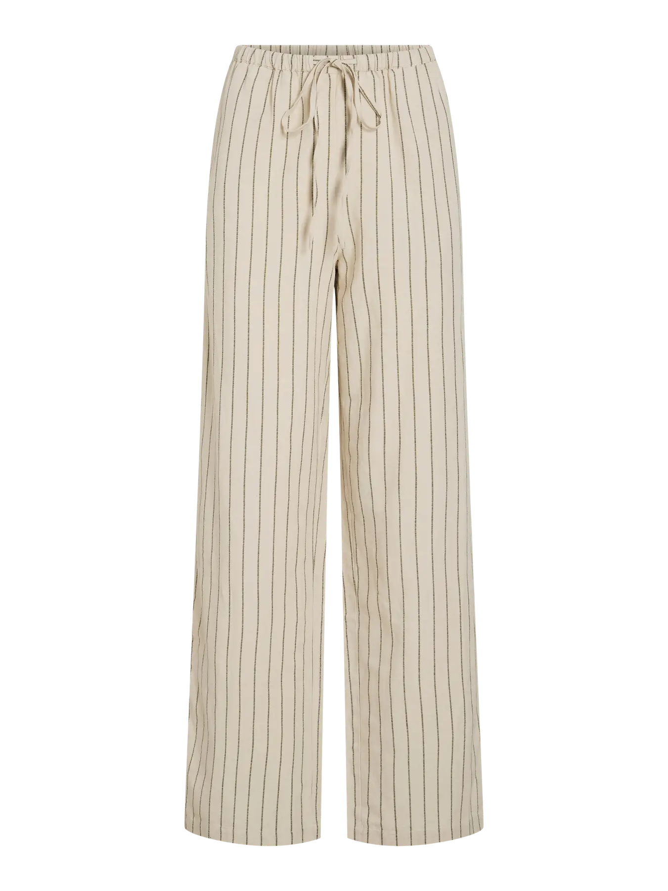 Pantalón Ancho Viprisilla Talle Regular Natural Jaspeado Claro