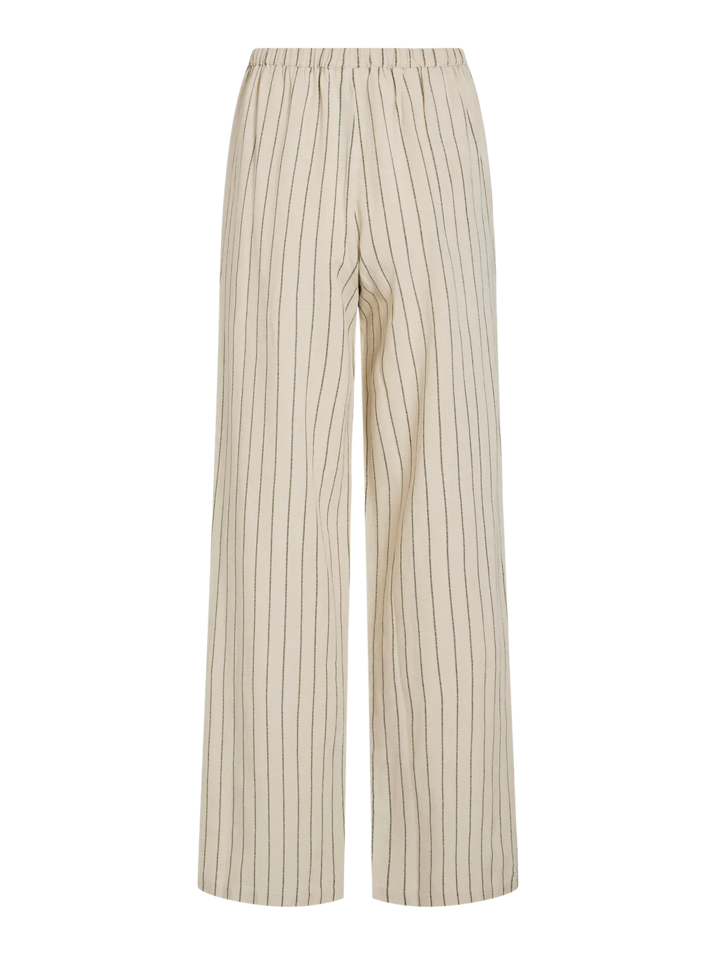 Pantalón Ancho Viprisilla Talle Regular Natural Jaspeado Claro